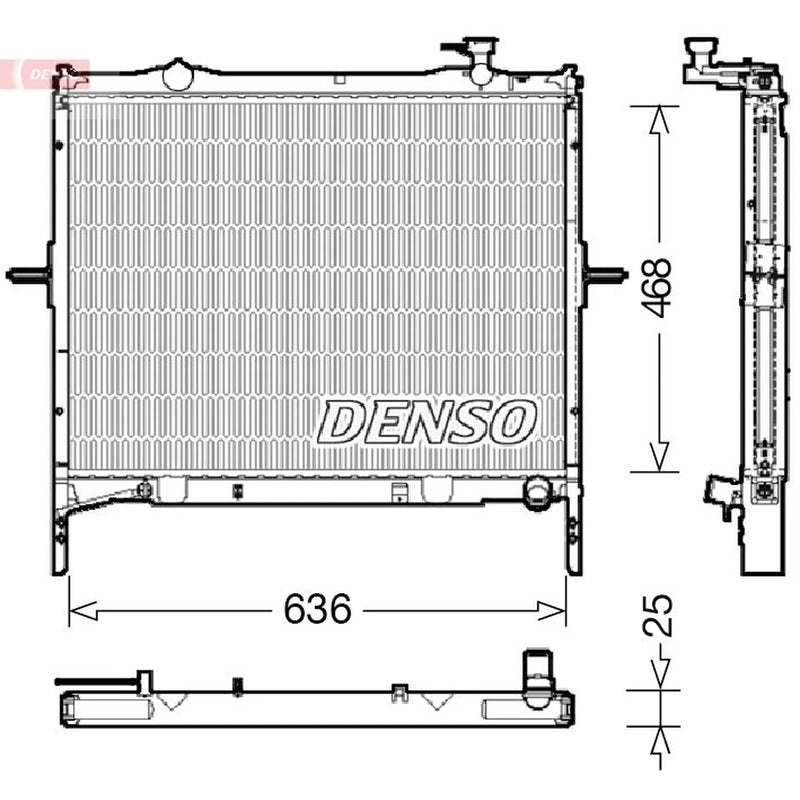 Denso Engine Radiator fits Kia Sorento I 2002-2011 2.5