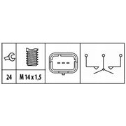 Hella Reverse Light Switch Connectors fits Dacia Bigster 2024-2025 1.2