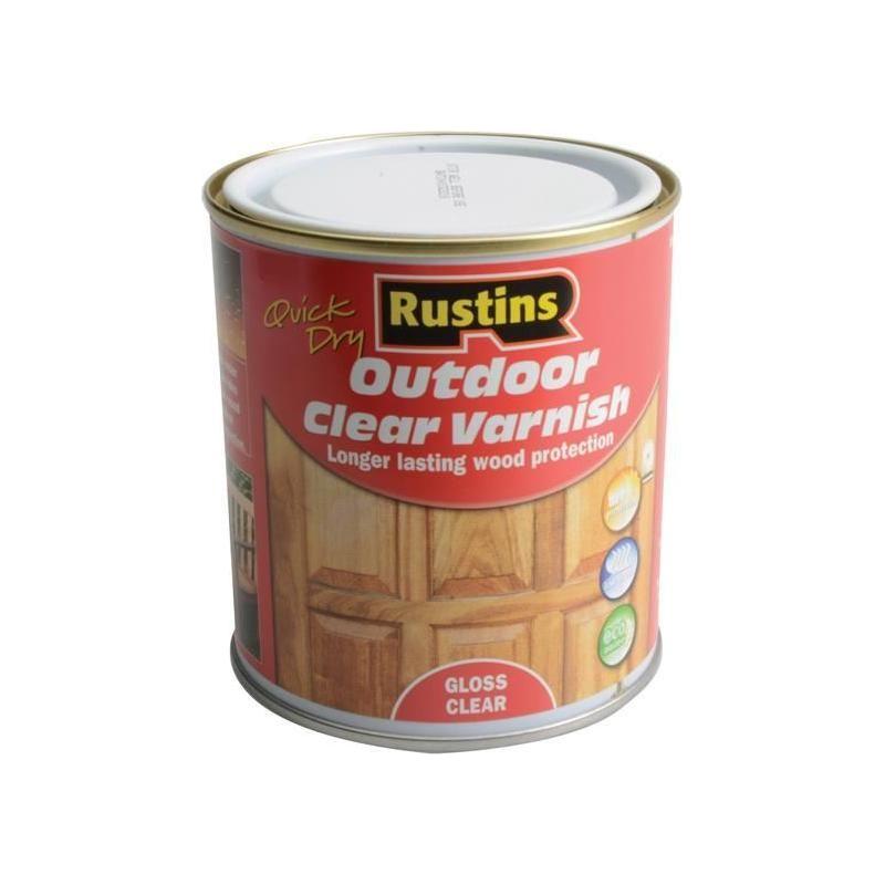 Rustins Exterior Varnish Clear Gloss 500ml Rustins - Town Tools