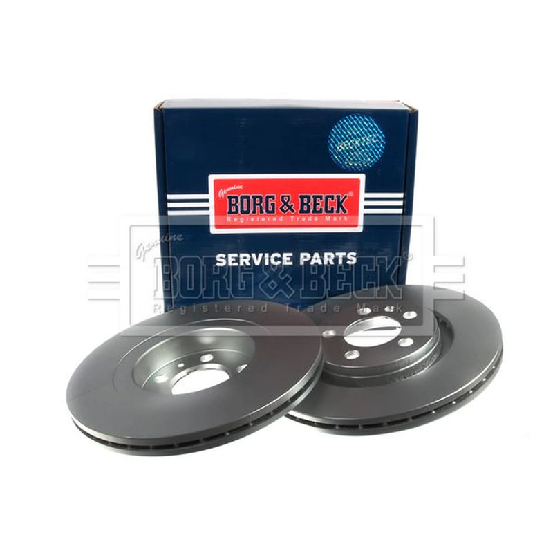 Borg & Beck Front Brake Vented Discs & Pads fits VW Bora I 2000-2005 1.8