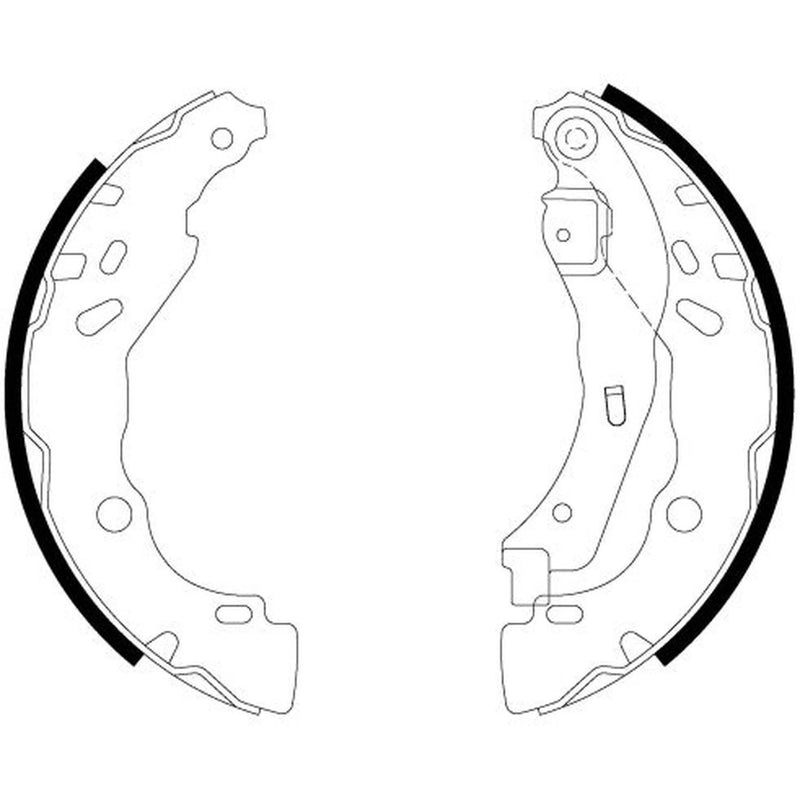 Mintex Brake Shoe Set Axle Kit fits Dacia Logan II 2012-2013 1.2 1.5 1.6