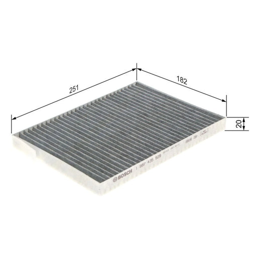 Bosch Cabin Air Filter (Pollen Filter) fits Renault Koleos I 2008-2013 2.0 2.5