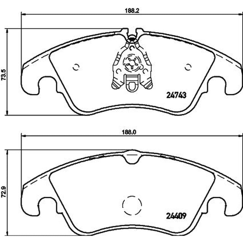 Mintex Front & Rear Pads fits Audi A6 C7 2011-2018 3.0
