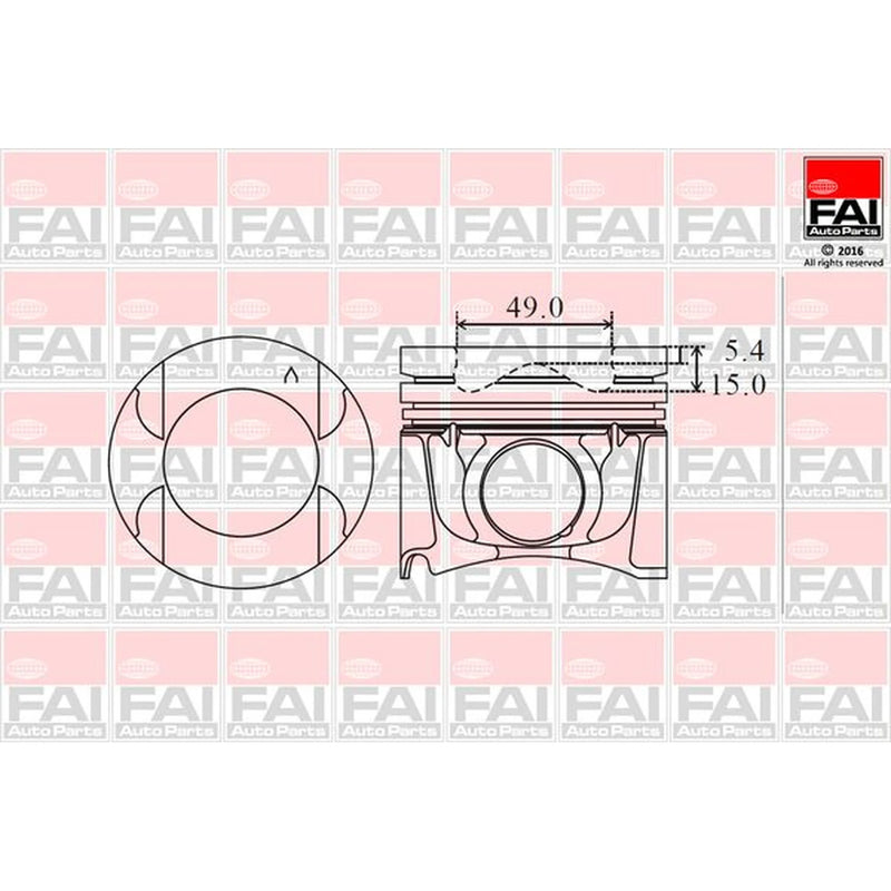FAI Piston Cylinder Bore =
