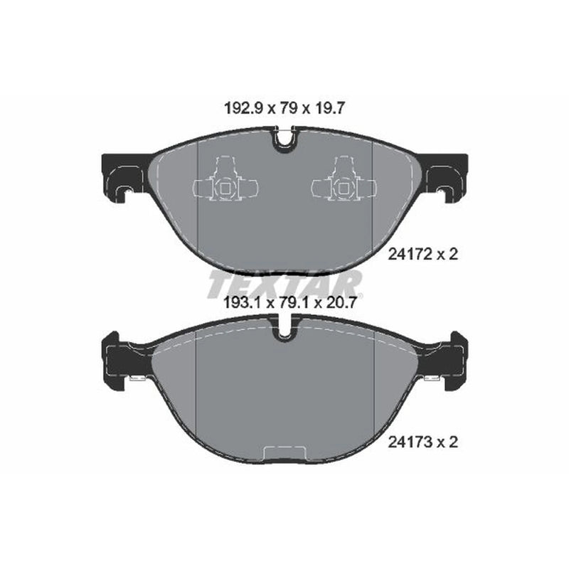 Textar Front Brake Pad Set 2417201