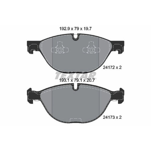 Textar Front Brake Pad Set 2417201
