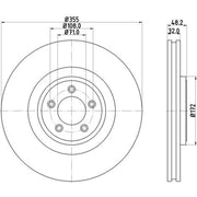 Mintex Front & Rear Brake Discs & Pads fits Jaguar Xk II 2006-2014 4.2 5.0