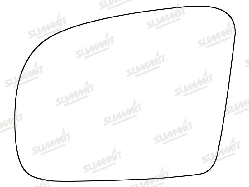 Summit Stick-On Standard Mirror Glass fits Mercedes M Class 08 to 15 LHS Summit - Bars 4 Cars