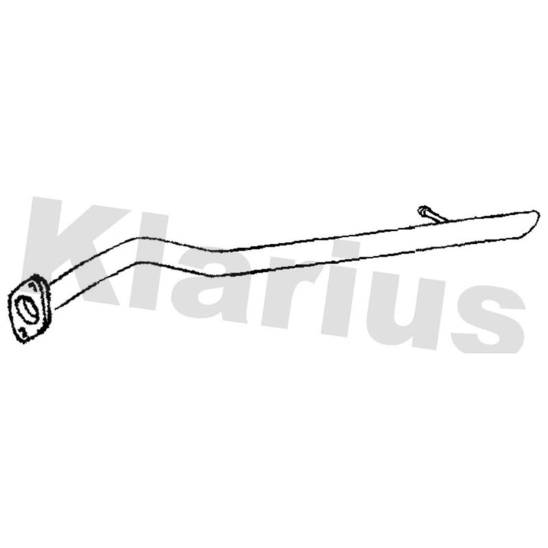 Klarius Exhaust Pipe OD fits Toyota Hilux Vigo VII Pickup 2005-2015 2.5 3.0