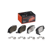 Brembo 4 x Front Brake Pad Set fits Hyundai Accent IV 2010-2018 1.4 1.6