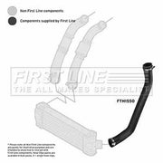 First Line Intercooler Turbo Charge Air Hose fits Ford Transit 2006-2014