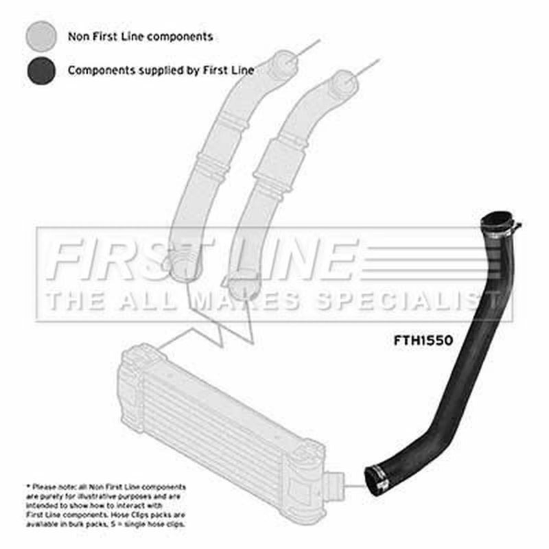 First Line Intercooler Turbo Charge Air Hose fits Ford Transit 2006-2014