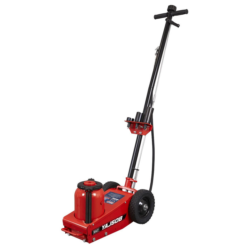 Sealey Air Operated Single Stage Trolley Jack 50 Tonne YAJ50B Sealey - Dynamic Drive