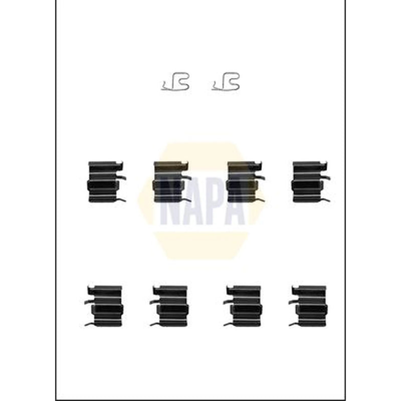 NAPA Brake Pad Accessory Fitting Kit Front fits Mazda MX-5 1990-2016 1.6 1.8 2.0