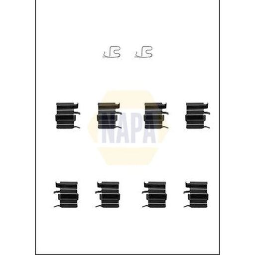 NAPA Brake Pad Accessory Fitting Kit Front fits Mazda MX-5 1990-2016 1.6 1.8 2.0