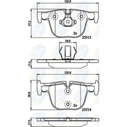 Comline Front & Rear Brake Discs & Pads fits BMW 3 2012-2019