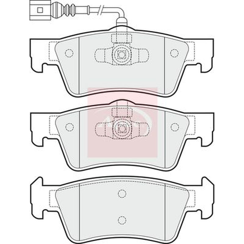 Apec Rear Brake Pad Set fits VW California T5 Camper 2007-2009 1.9