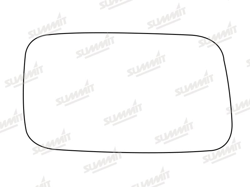 Summit Stick-On Standard Mirror Glass fits Fiat Cinquecento RHS Summit - Bars 4 Cars