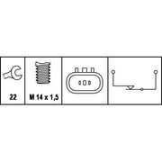 Hella Reverse Light Switch Connectors fits Hyundai Accent 1994-2000 1.3 1.5