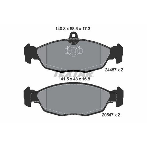 Textar Rear Brake Pad Set 2448701