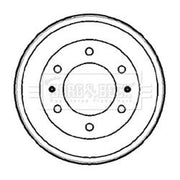 Borg & Beck Brake Drum Assembly Rear BBR7163