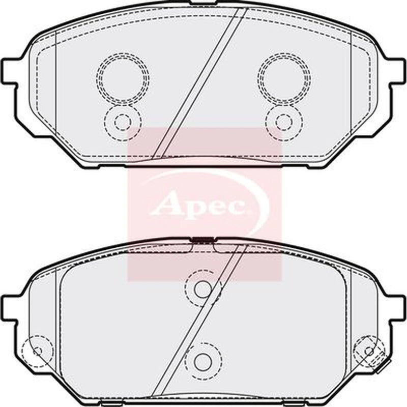 Apec Front Brake Pad Set PAD2123
