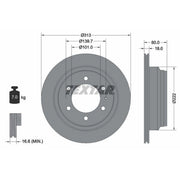 Textar 2 x Vented Rear Brake Discs 92091600-x2