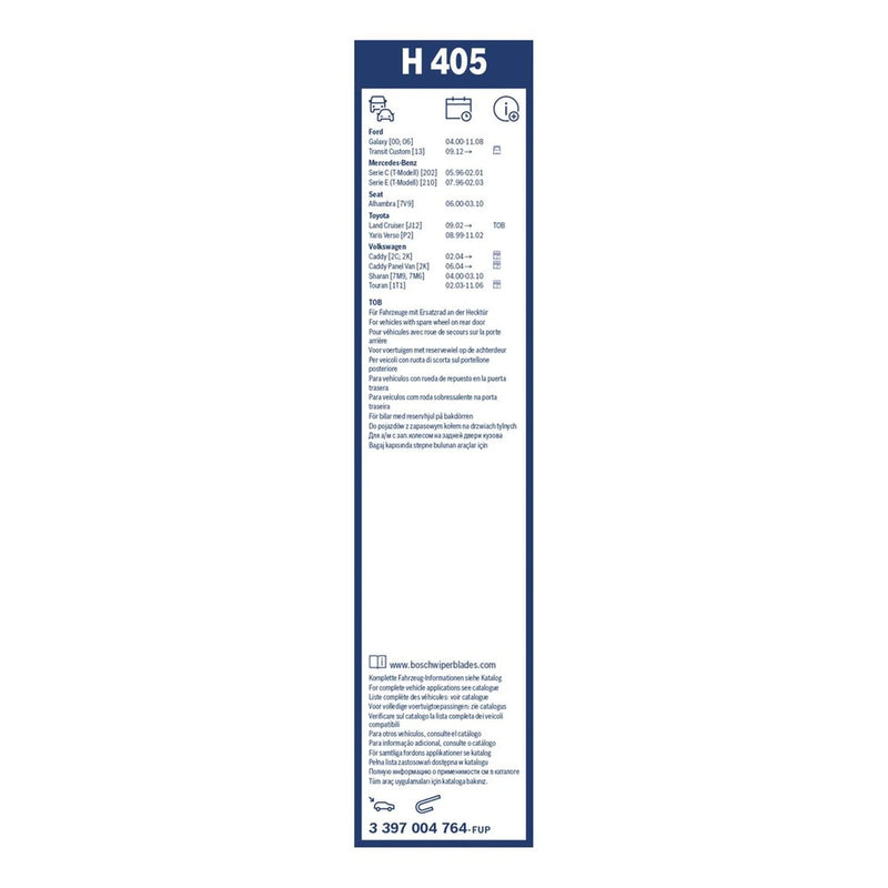 Bosch Conventional Wiper Blade 380mm — H405 fits Ford Galaxy 1996-2015