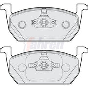 Fahren Front Brake Pad Set FBP3909