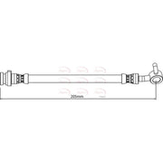 Apec Brake Hydraulic Hose Line outer HOS4186