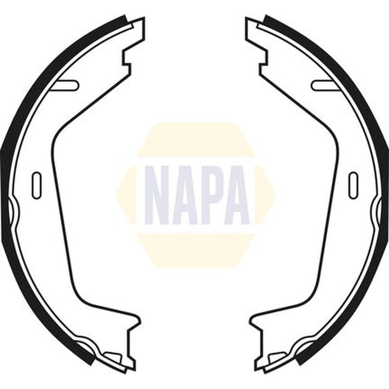 NAPA Parking Brake Shoe Set fits Volvo XC90 I 2002-2014 2.5 3.2