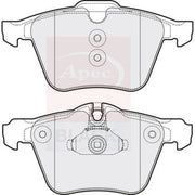 Apec Black Front Brake Pad Set fits Daimler Super Eight 2005-2009 4.2
