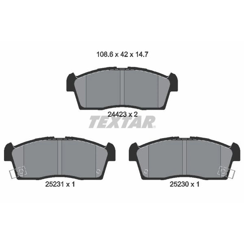 Textar Front Brake Pad Set 2442302