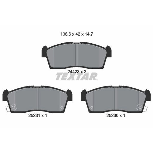 Textar Front Brake Pad Set 2442302