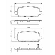 Bosch Front & Rear Pads fits Honda Odyssey 2010 on 3.5