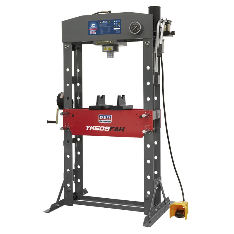 Sealey Premier Premier Air/Hydraulic Floor Type Press with Foot Pedal 50 Tonne Sealey Premier - Dynamic Drive