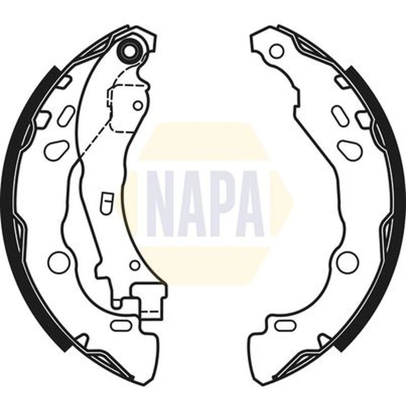 NAPA Brake Shoe Set Axle Kit NBS1065