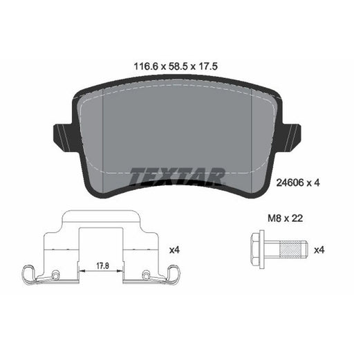 Textar Rear Brake Pad Set 2460602