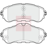 Apec Front Brake Pad Set fits Citroën Berlingo Box Body/Mpv 2018-2020 1.5 1.6
