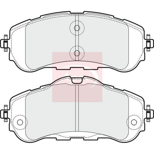 Apec Front Brake Pad Set fits Citroën Berlingo Box Body/Mpv 2018-2020 1.5 1.6