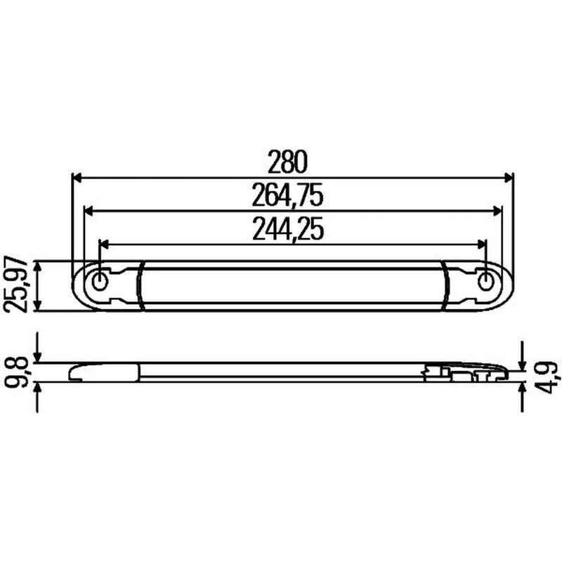 Hella Auxiliary Stop / Brake Light LED Rear