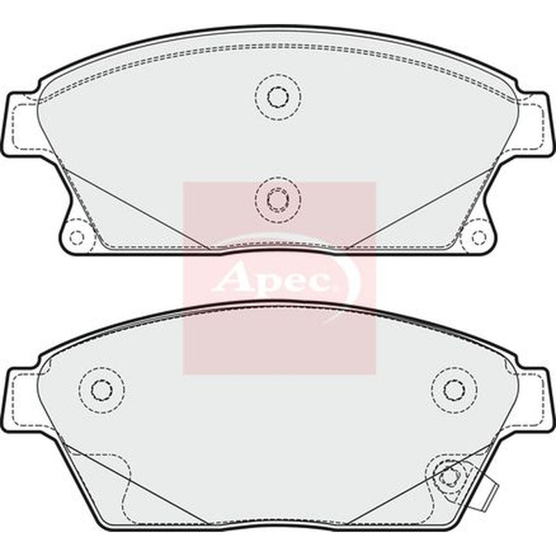 Apec Front Brake Vented Discs & Pads fits Opel Zafira Tourer C 2011-2014 2.0