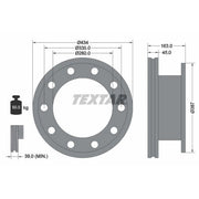Textar 2 x Internally Vented Brake Discs 93193000
