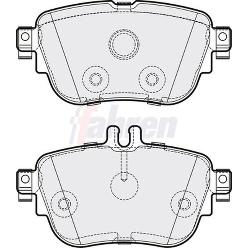 Fahren Rear Brake Pad Set FBP3790