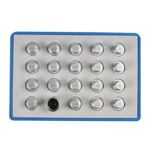 Laser Locking Wheel Nut Key Set 20pc - for Vauxhall, Opel 6862 Laser - Dynamic Drive