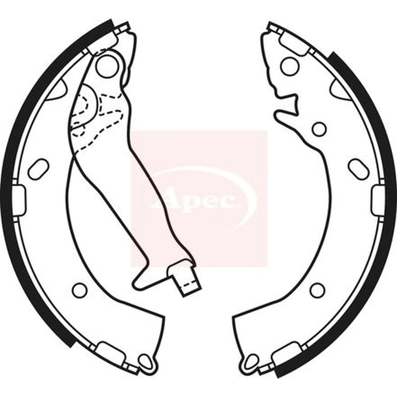Apec Brake Shoe Set Axle Kit SHU679