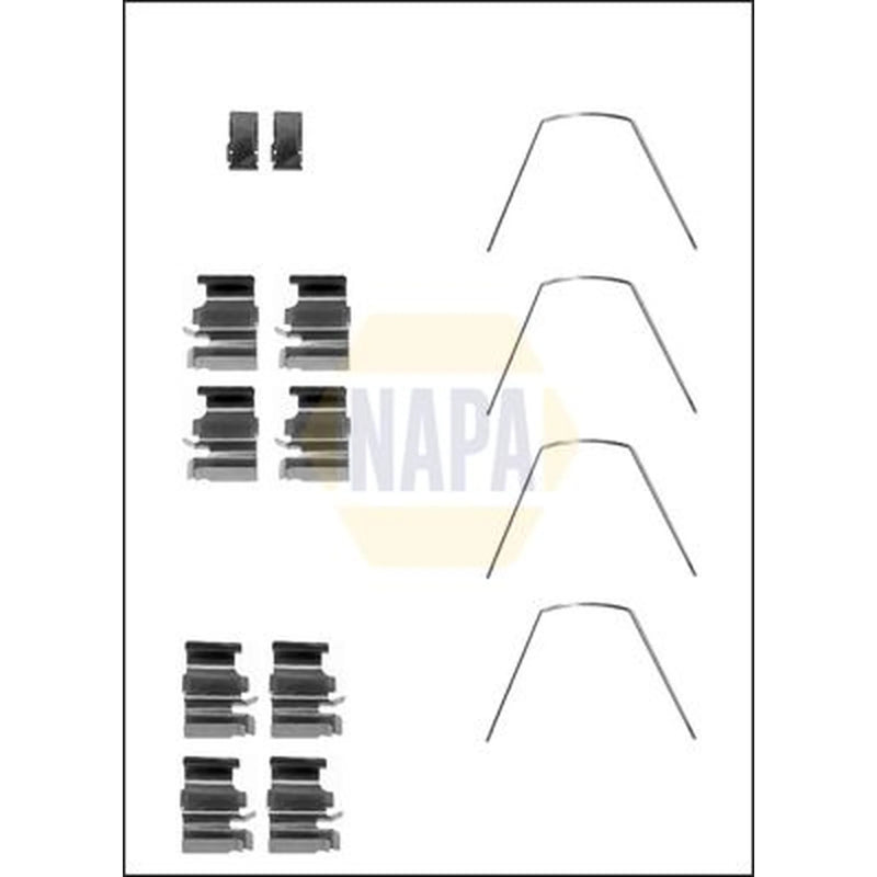 NAPA Brake Pad Accessory Fitting Kit Front fits Mazda MX-5 1998-2005 1.6 1.8