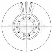 Borg & Beck 2 x Vented Front Brake Discs BBD32613