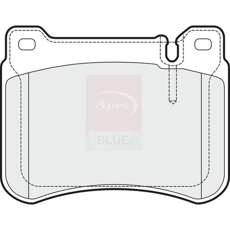 Apec Front Brake Pad Set fits Mercedes-Benz C-Class 2000-2008