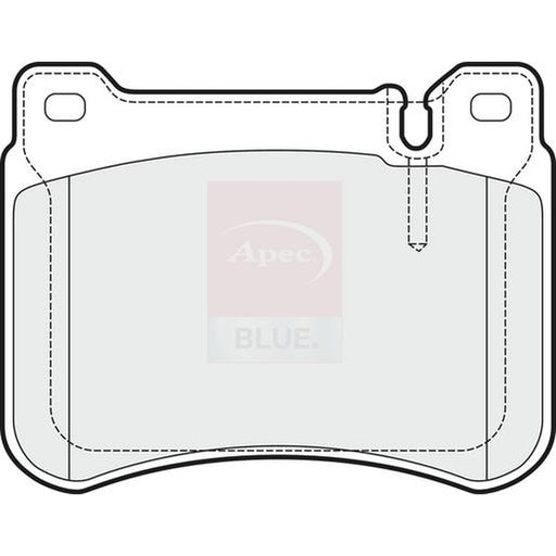 Apec Front Brake Pad Set fits Mercedes-Benz C-Class 2000-2008